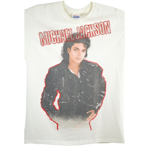 MICHAEL JACKSON 2009 Graphic T Shirt Size LARGE L White Short Sleeve King of Pop - Picture 2 of 4